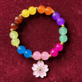 Glass  Beads Bracelet with charm |Luzara collection